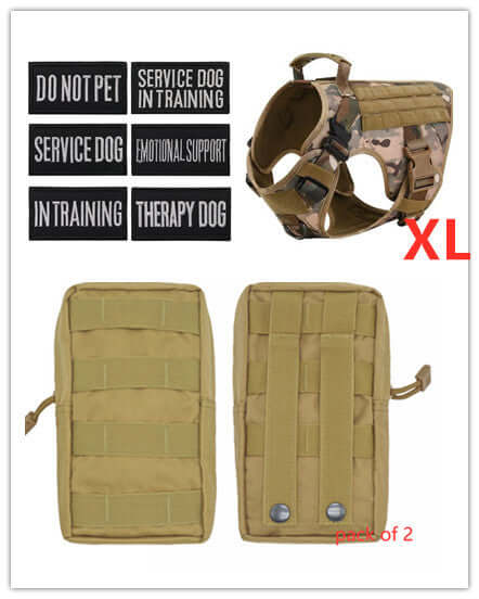 Military Tactical Dog Harness for German Shepherd Adjustable Pet Vest