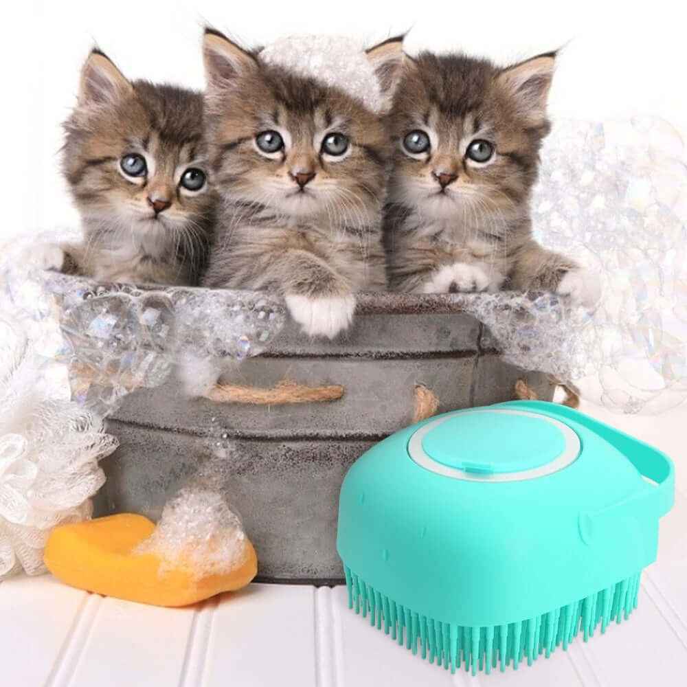 Pet Shampoo Massager Brush – Dog & Cat