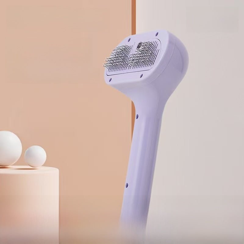 Self - Cleaning Pet Hair Removal Comb | 2 - in - 1 Spray & Detangling Brush