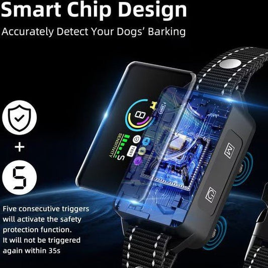 Smart Anti - Barking Collar | IP67 Waterproof Dog Training Device