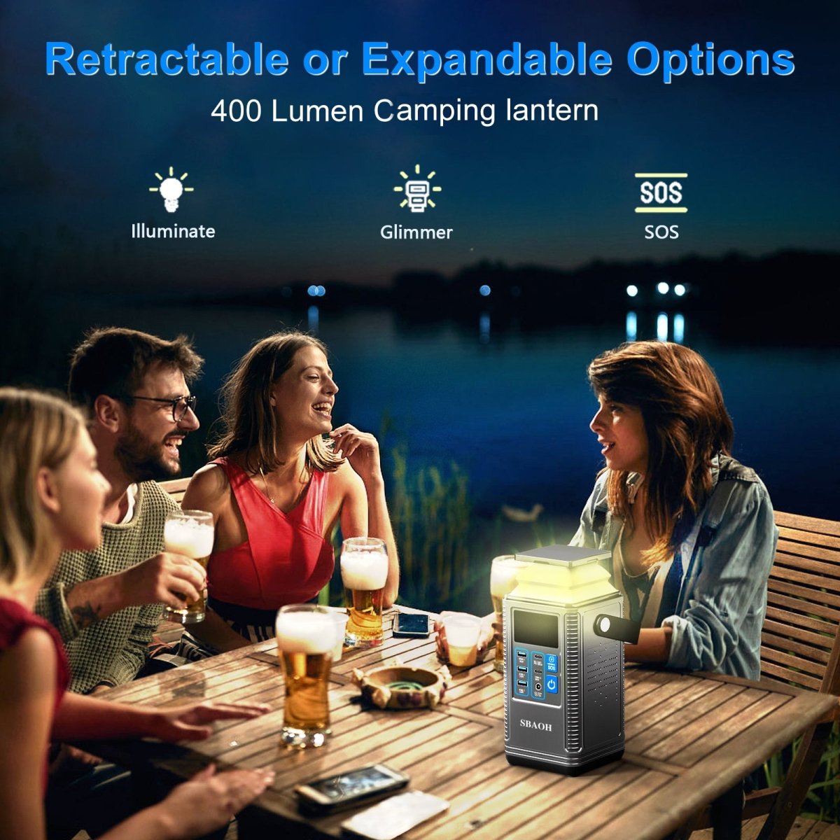 296Wh Portable Power Station | 80000mAh 100W PD Fast Charging