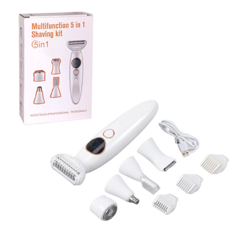 5 - in - 1 Electric Shaver & Multi - Groomer | Waterproof USB Rechargeable