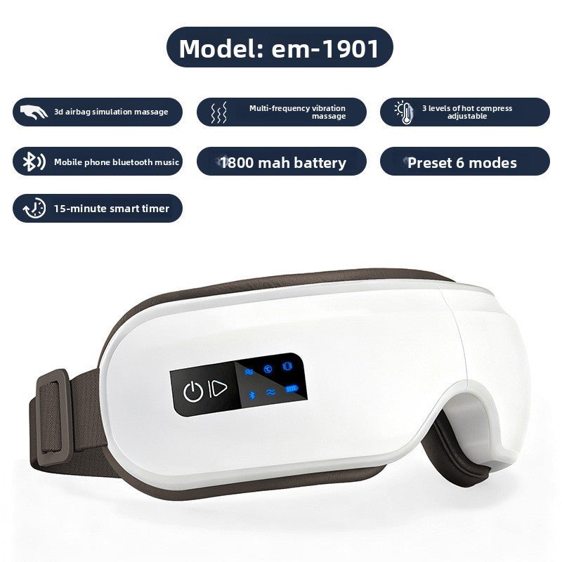 Smart Eye Massager with Heat, Bluetooth Music & Vibration Therapy