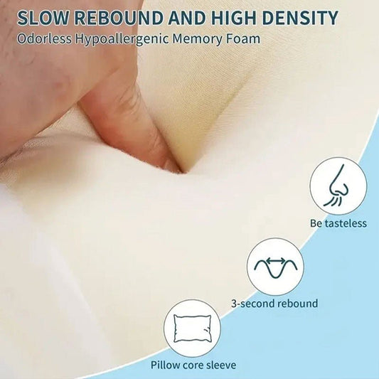 Cervical Memory Foam Neck Pillow Orthopedic Neck Back Support Anti Snore - DoubleJoy Store