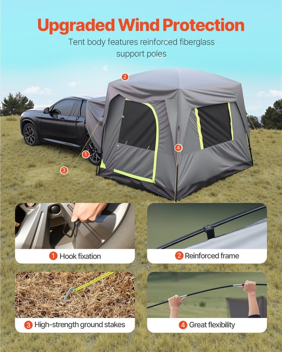 SUV Tent For Camping, 10FT L X 8FT W - DoubleJoy Store