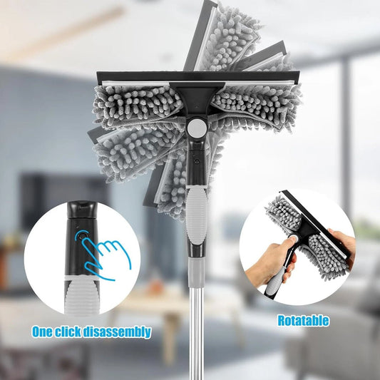 Telescopic Extendable Window Cleaner Equipment Glass Cleaning 4.5m Squeegee - DoubleJoy Store