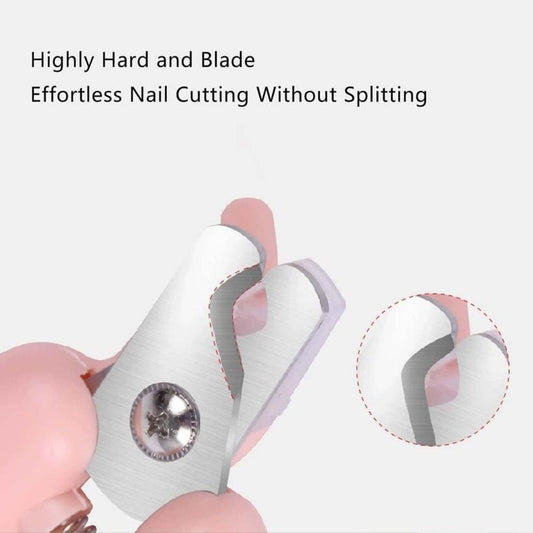 White Pet Nail Trimmer Dog Nail Clippers With Light 2 In 1 Nail Clipper And Grinder - DoubleJoy Store