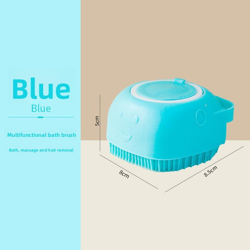 Pet Bathing Brush – Silicone Shampoo Dispenser for Dogs and Cats