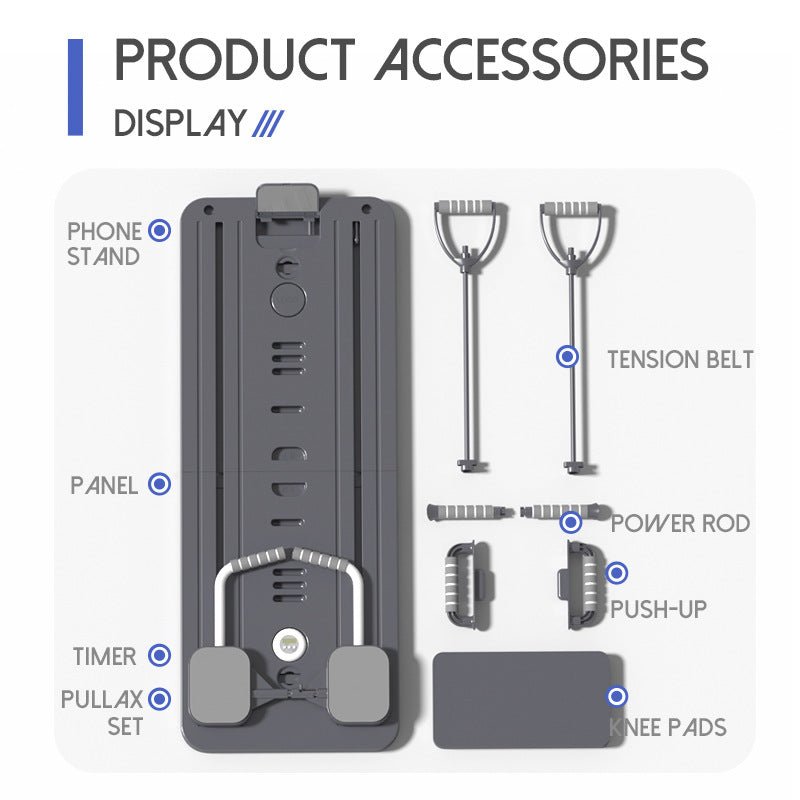 Foldable Abdominal Exercise Wheel | 6 - in - 1 Core Trainer
