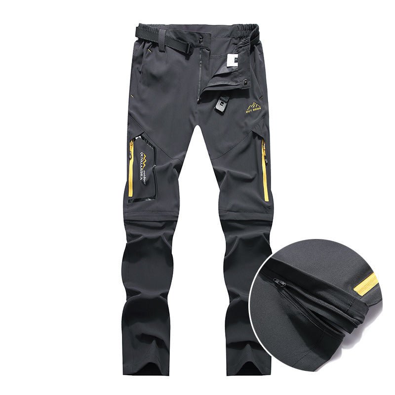 Convertible Outdoor Trousers – Detachable Legs, Polyester Spandex