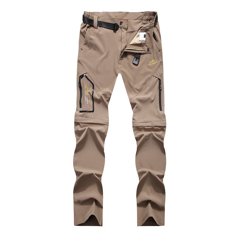 Convertible Outdoor Trousers – Detachable Legs, Polyester Spandex