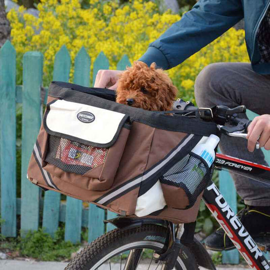 Pet Bicycle Carrier Bag for Cats & Dogs