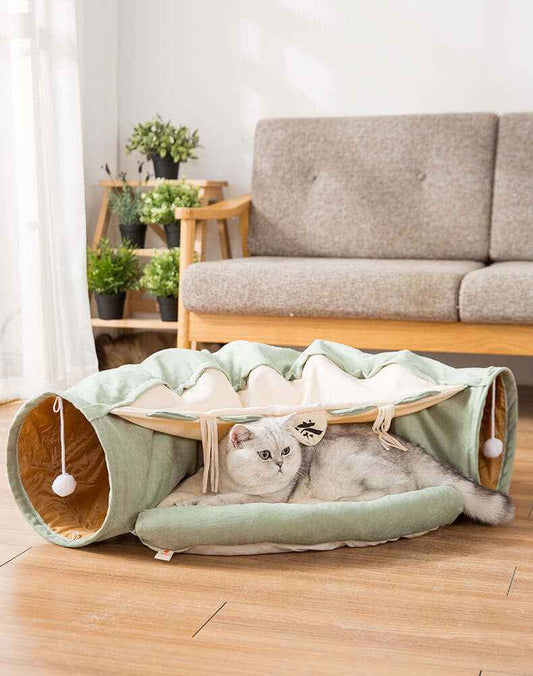 Collapsible Cat Tunnel – Durable, Washable