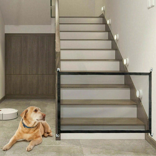 Pet Safety Gate | Durable Nylon Mesh Fence for Dogs & Cats