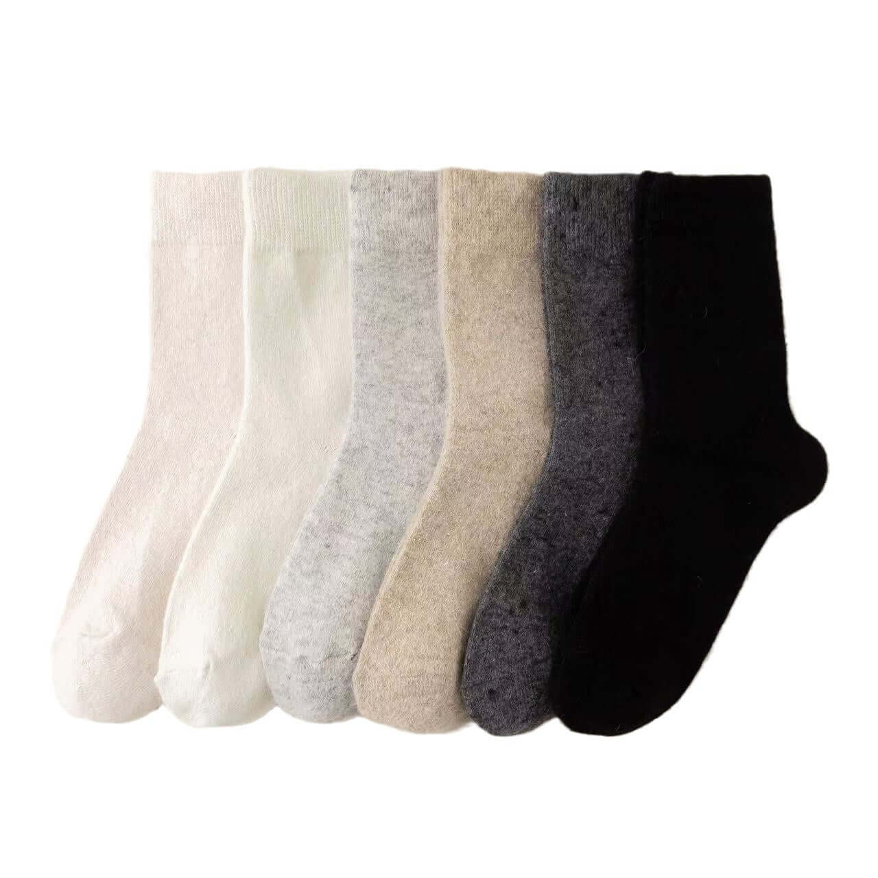 Thick Cashmere Wool Socks – Warm Mid - Tube Winter Socks
