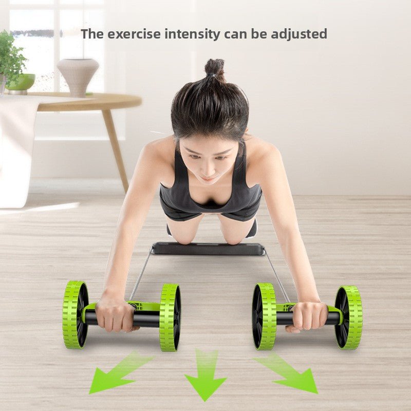 Abdominal Exercise Wheel | Portable Core Trainer with Resistance Tubes