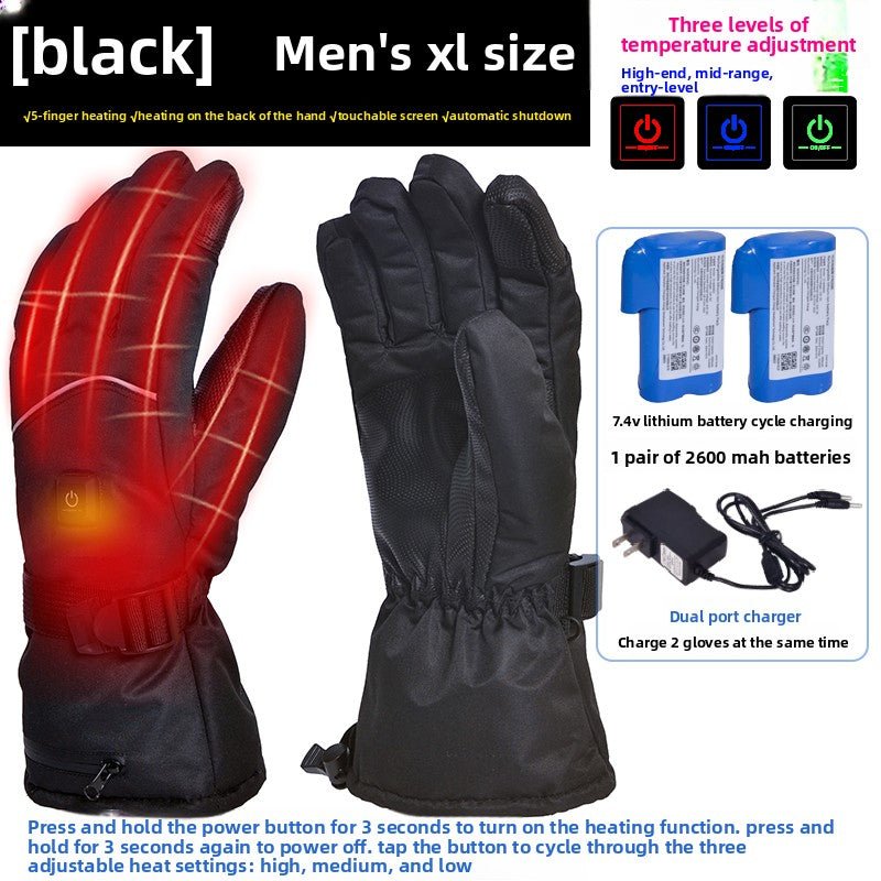 Rechargeable Heated Gloves – Windproof & Water - Resistant Unisex