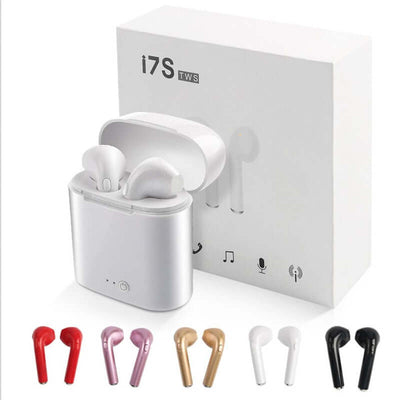 Wireless Bluetooth Earbuds with charging case and color options