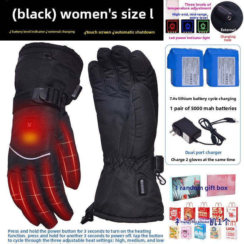 Rechargeable Heated Gloves – Windproof & Water - Resistant Unisex