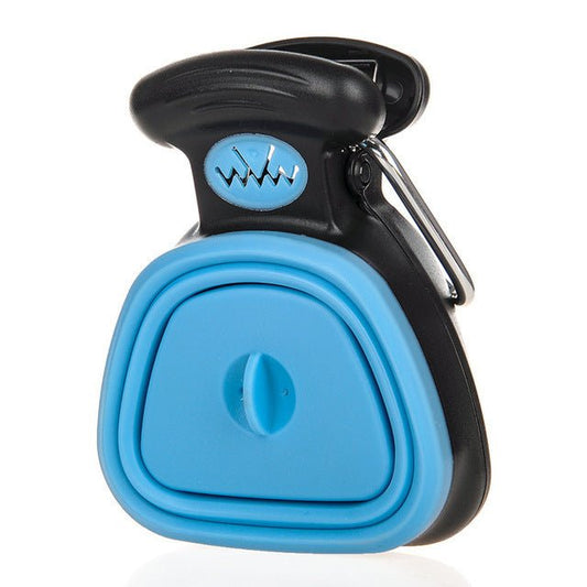 Portable Pet Poop Scooper – Foldable Waste Picker with 6 Bag Rolls