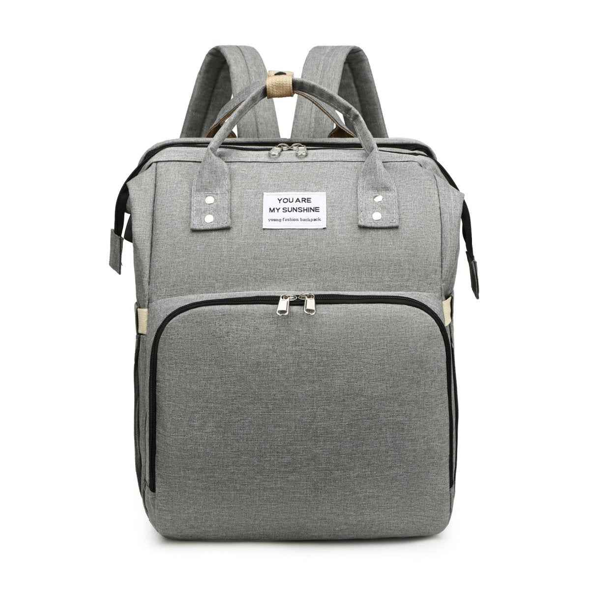 Foldable Mum Bag - USB Port Large Backpack