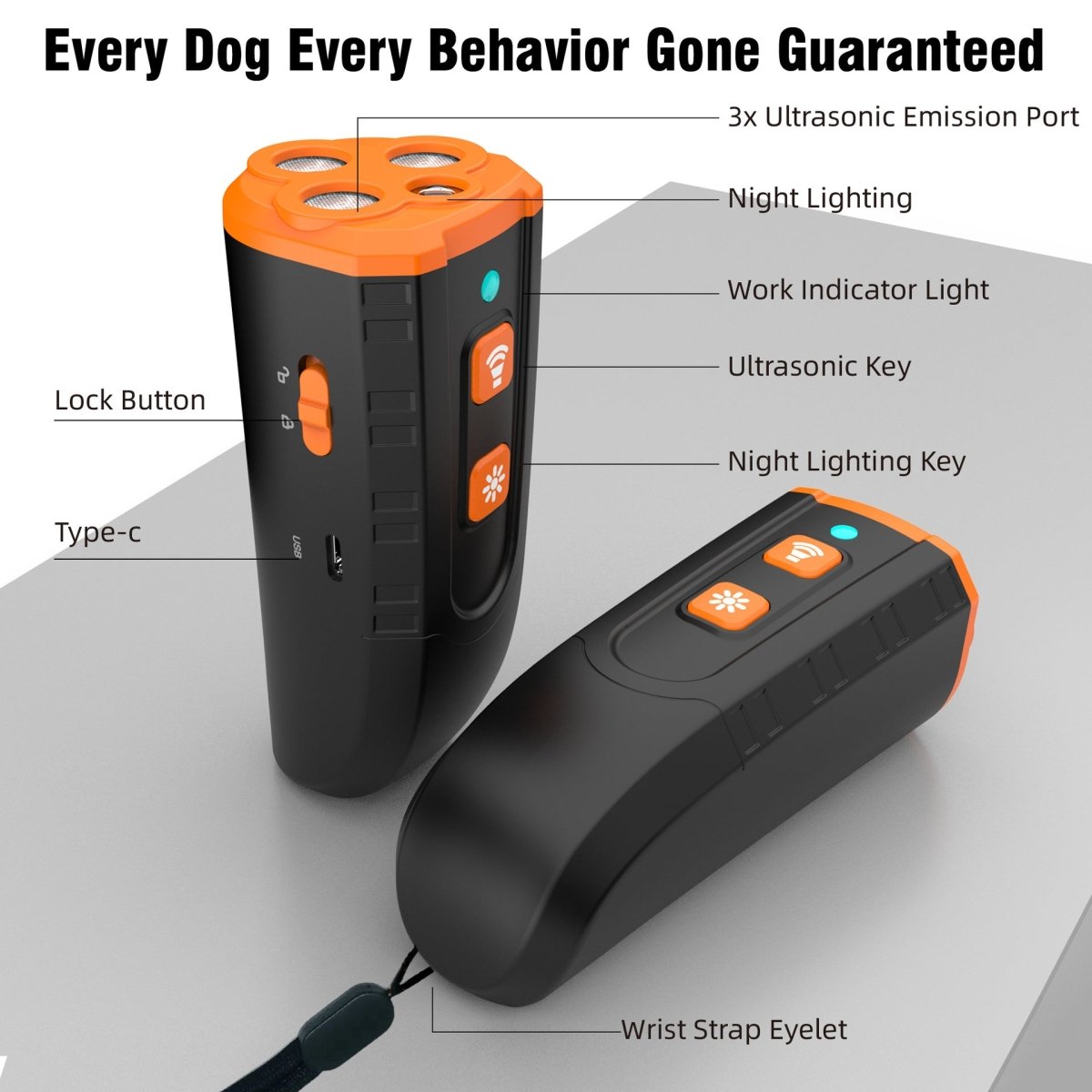 Ultrasonic Dog Repellent – Triple - Core Portable Training Device