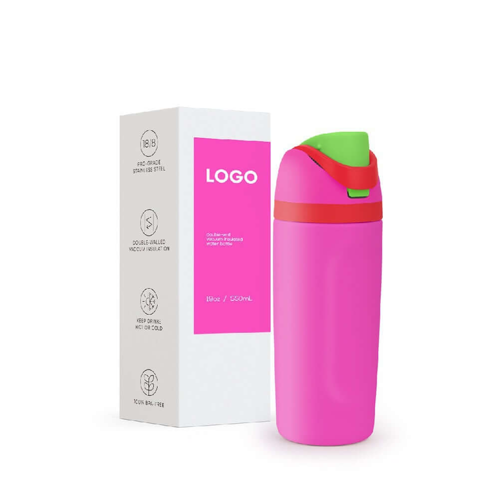 Insulated Stainless Steel Water Bottle with Straw – 16oz - 32oz