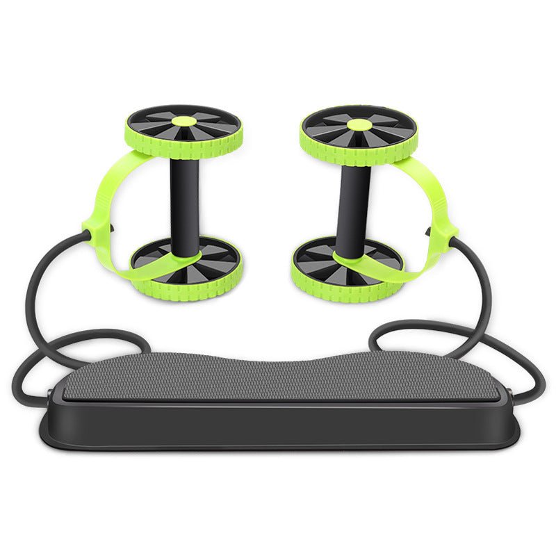 Abdominal Exercise Wheel | Portable Core Trainer with Resistance Tubes