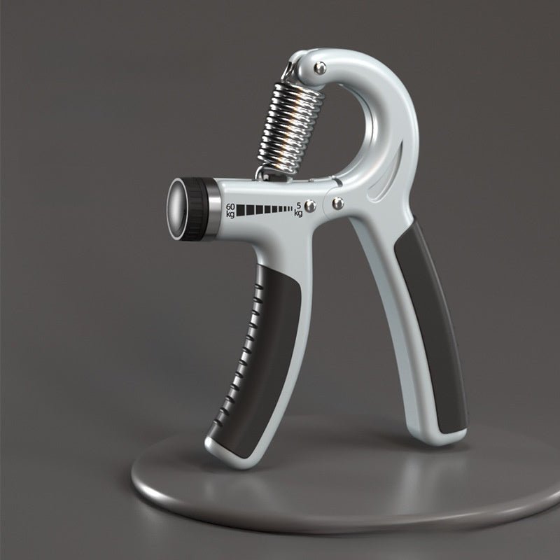 Spring Steel Hand Grip Strengthener - Digital Counter, Dark Gray