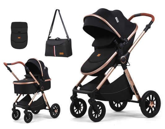 3-in-1 Baby Stroller with Bassinet - DoubleJoy Store