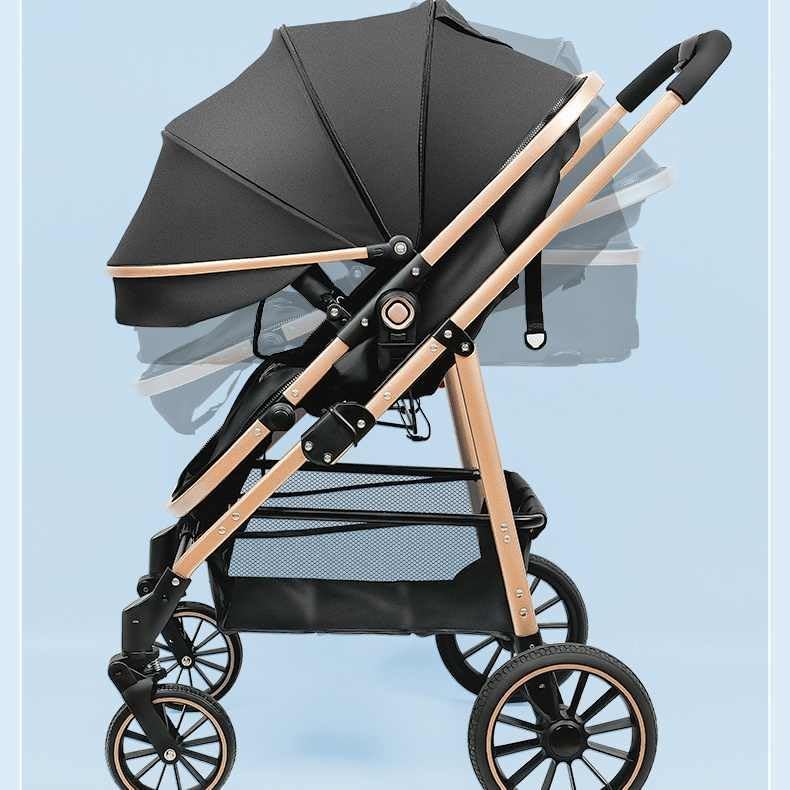 3-in-1 Baby Stroller with Bassinet - DoubleJoy Store