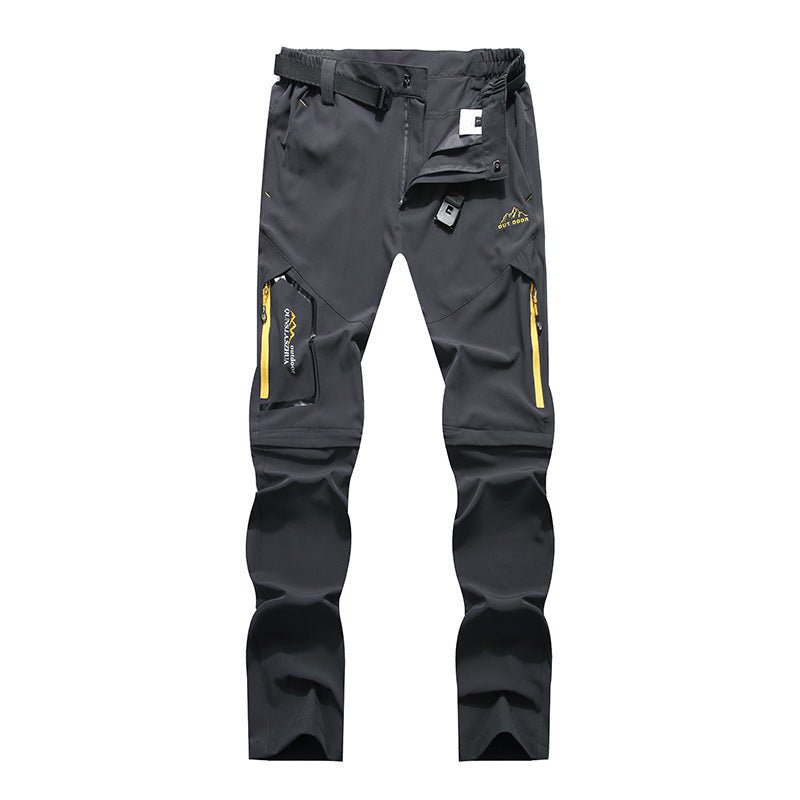 Convertible Outdoor Trousers – Detachable Legs, Polyester Spandex