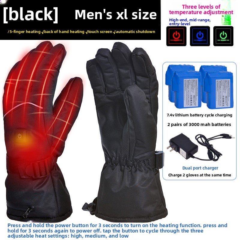 Rechargeable Heated Gloves – Windproof & Water - Resistant Unisex
