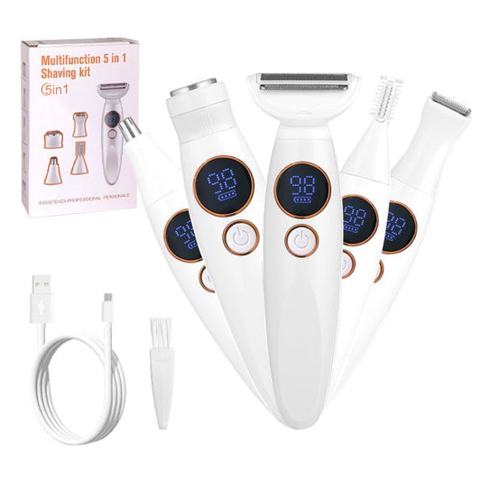 5 - in - 1 Electric Shaver & Multi - Groomer | Waterproof USB Rechargeable