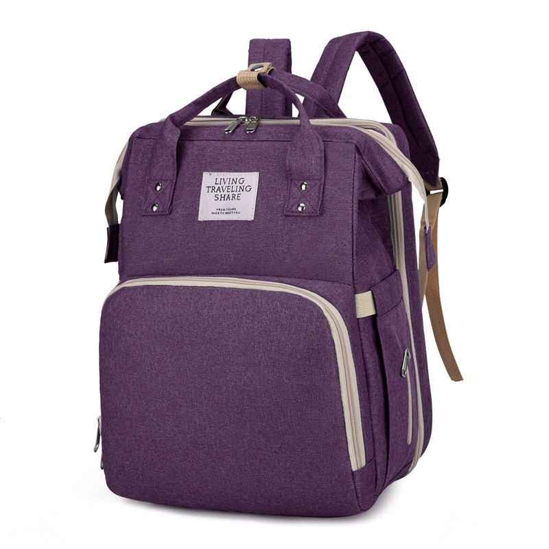 Foldable Mum Bag - USB Port Large Backpack