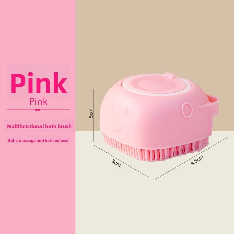 Pet Bathing Brush – Silicone Shampoo Dispenser for Dogs and Cats