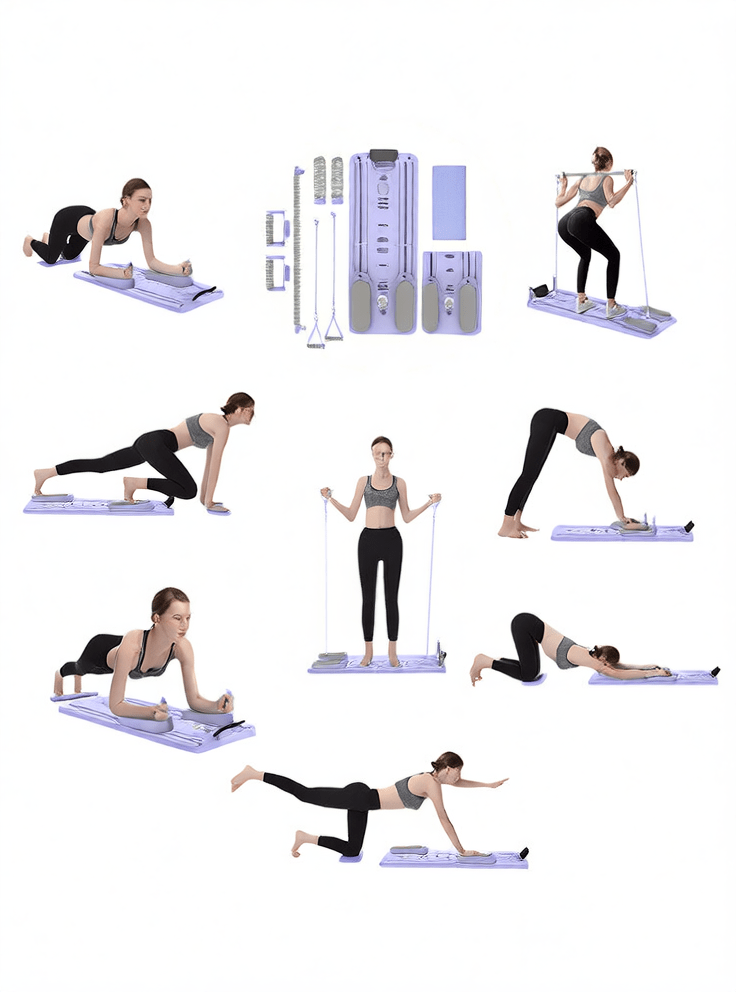 Foldable Abdominal Exercise Wheel | 6 - in - 1 Core Trainer