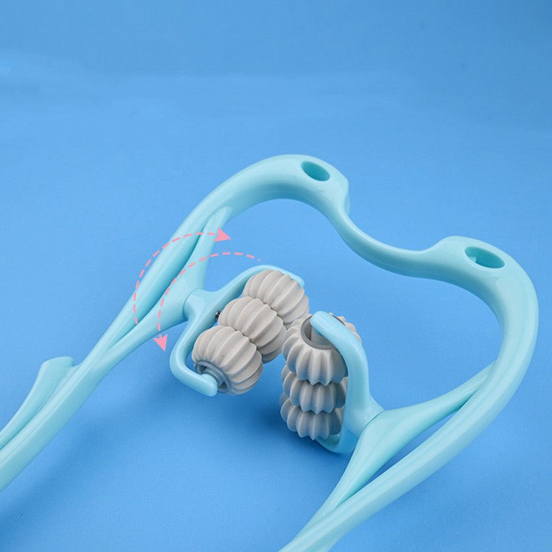 6 - Roller Neck Massager – Ergonomic Swan Design, Blue