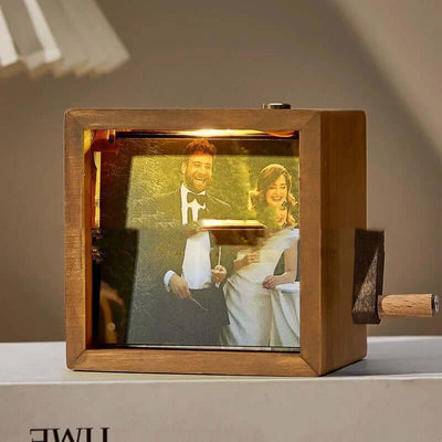 Light-Up Photo Album: Burlywood variant with built-in light.
