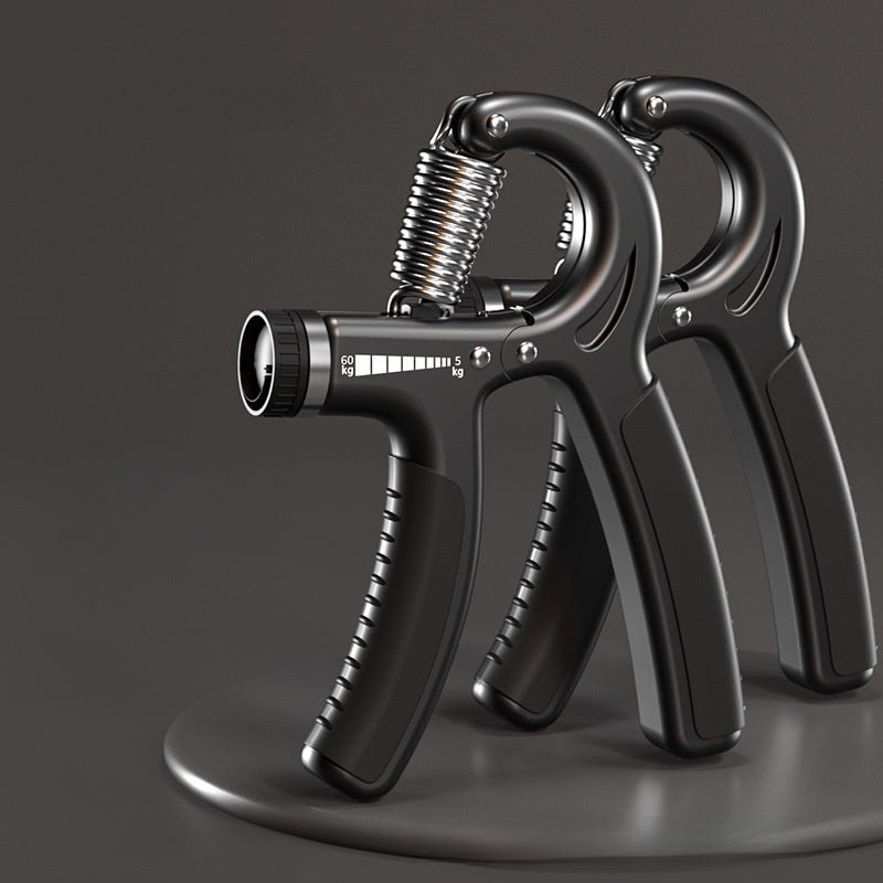Spring Steel Hand Grip Strengthener - Digital Counter, Dark Gray