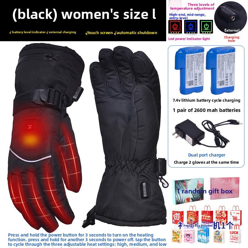 Rechargeable Heated Gloves – Windproof & Water - Resistant Unisex