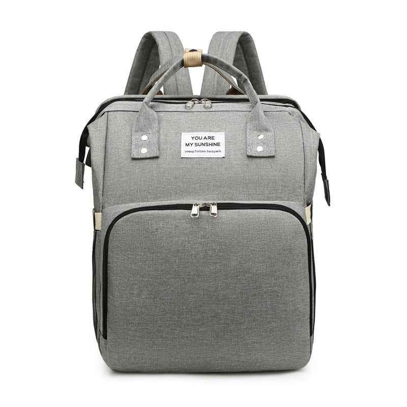 Foldable Mum Bag - USB Port Large Backpack