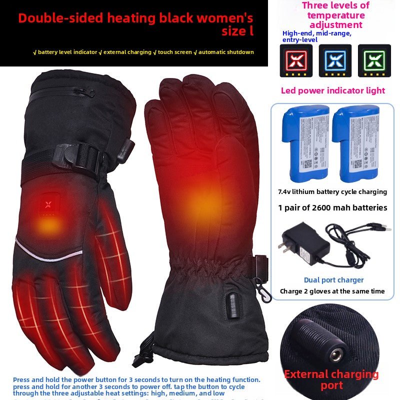 Rechargeable Heated Gloves – Windproof & Water - Resistant Unisex