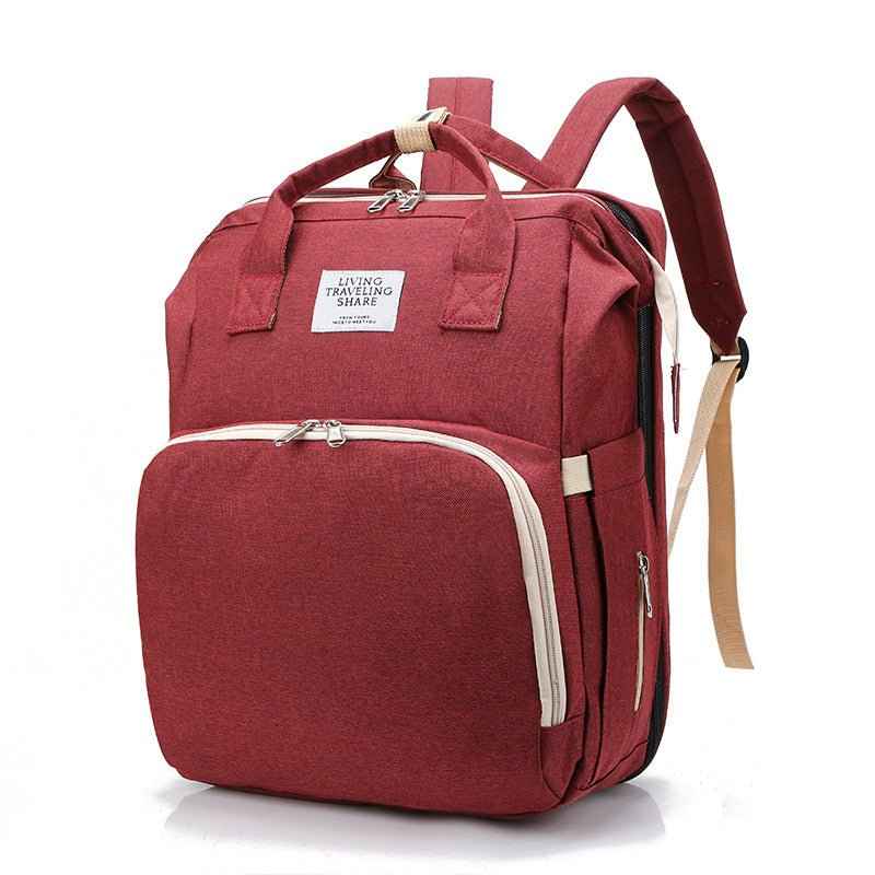 Foldable Mum Bag - USB Port Large Backpack