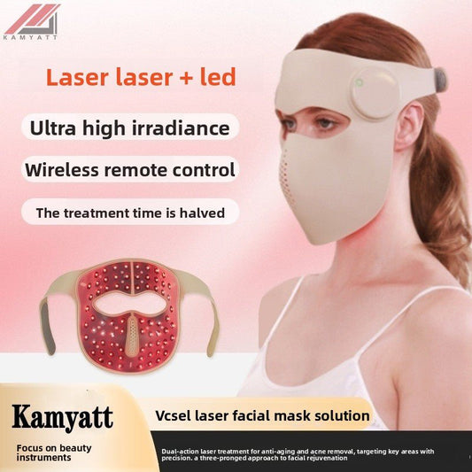LED Light Therapy Mask – Red and Blue Light Skin Rejuvenation Device