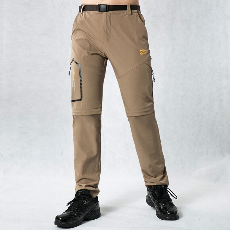 Convertible Outdoor Trousers – Detachable Legs, Polyester Spandex