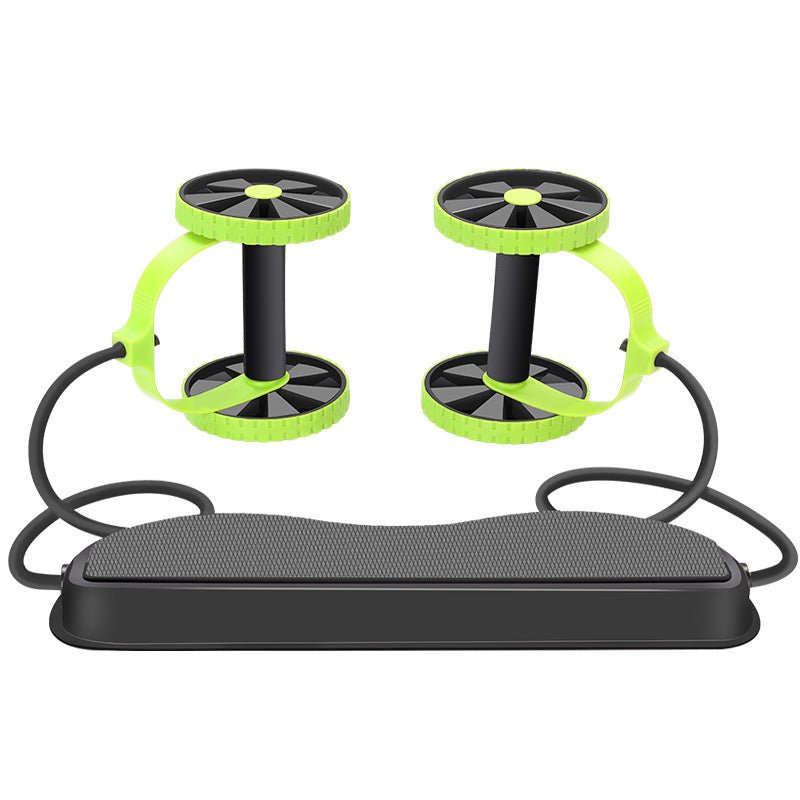 Abdominal Exercise Wheel | Portable Core Trainer with Resistance Tubes