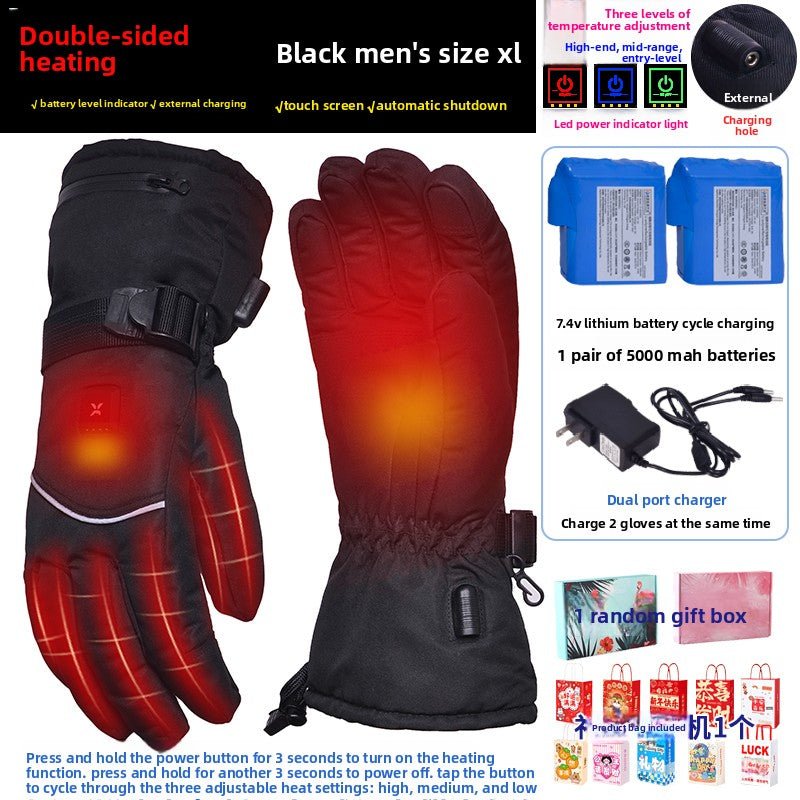 Rechargeable Heated Gloves – Windproof & Water - Resistant Unisex