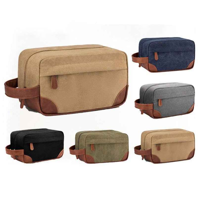 12A Washed Canvas Toiletry Hand-Bag