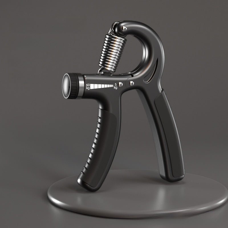 Spring Steel Hand Grip Strengthener - Digital Counter, Dark Gray